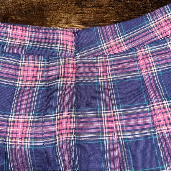 Spao x Sailor Moon Shorts Womens Small Purple Plaid Pleated Moon Logo Mini Skort - Picture 9 of 9